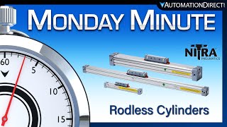 Nitra Rodless Air Cylinders  Monday Minute at AutomationDirect [upl. by Enived]