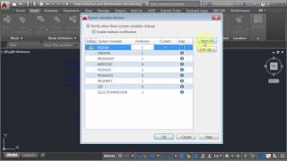 AutoCAD 2016 Review  System Variable Monitor [upl. by Normy]