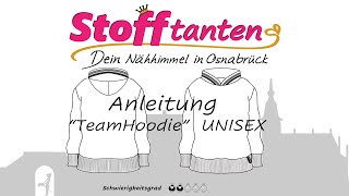 Schnittmuster Anleitung quotTeamHoodiequot [upl. by Doughman]