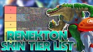 TIER LIST DAS SKINS DO RENEKTON RENATO O JARÉ [upl. by Ayet]