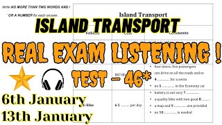 island transport ielts listening test with answers [upl. by Nairdna]