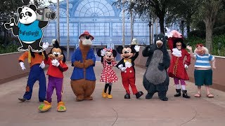 Best Surprise GROUP CHARACTER Meet amp Greet  Epcot  Walt Disney World [upl. by Eelac]