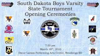 South Dakota Boys Varsity Hockey Opening Ceremonies 31023 [upl. by Albin]