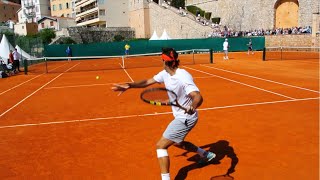 Rafael Nadal Training on Clay Court Level View  ATP Tennis Practice [upl. by Lemuela]