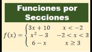 Funciones por partes ejercicios resueltos [upl. by Gnues]