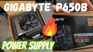 Gigabyte P650B 80 Plus Bronze Power supply Unboxing and installation Best PSU for Gaming [upl. by Olracnaig209]