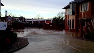 Leatherhead Surrey Flooding 24th December 2013 [upl. by Ardnuyek]