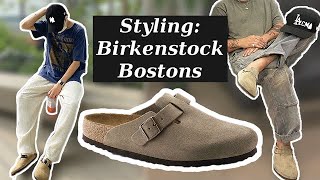 Favorite Sandals The Birkenstock Bostons 4 Outfits [upl. by Maida592]