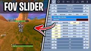 FOV Slider Fully Working in Fortnite MUST WATCH [upl. by Ahsiekan]