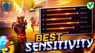 Secret Sensitivity For Only Heashots In Free Fire ⚙️🔒  Best Headshot Sensitivity  OB43 Sensitivity [upl. by Nennek]