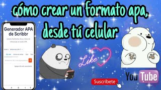 Como crear un enlace APA desde tu celular o computadora [upl. by Kostival]