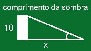 📐 Qual é o Comprimento da Sombra de um Edifício com 10 m de Altura [upl. by Imelida]