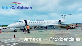 Trip Report  InterCaribbean EMB 145  Jamaica  Providenciales KINPLS [upl. by Morganstein]