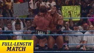 FULLLENGTH MATCH SmackDown  Triple H vs The Rock  WWE Championship [upl. by Sidnala]