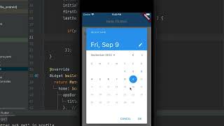 Flutter Date Picker  Tutorial  Using showDatePicker function [upl. by Alledi]