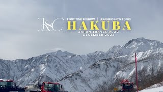 Learning how to Ski in Hakuba ⛷️  Hotel Goryukan Tsugaike Mountain Resort Happo One Ski Resort [upl. by Dominica]