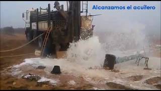 Pozo de agua en Cuenca Llegamos al acuífero HSVPerforaciones y sondeos [upl. by Enicar]