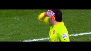 David Ospina Arsenal v Everton 01032015 [upl. by Einnim714]