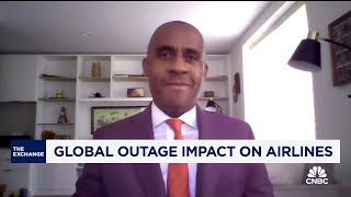 Citi Researchs Stephen Trent on global outage impact on airlines [upl. by Enirahtac]