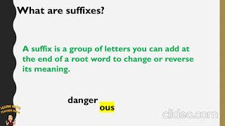 Affixes  Prefixes and Suffixes  Root words  Grade 6 [upl. by Rabka741]