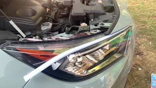 20192020 Toyota RAV4 headlight LED strip install DRLSIGNAL [upl. by Eisnyl]