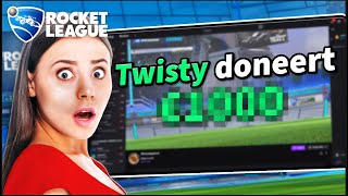 GELD DONEREN Aan STREAMERS Voor ELKE GOAL IN Rocket League [upl. by Juliano630]