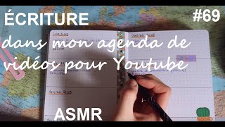 ASMR français  Écriture dans mon agendabujo 69 [upl. by Safier]