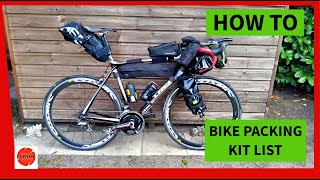 BIKE PACKING  WHATS IN MY BAGS  WILD CAMPING KIT  The basics of what I take for UK trip [upl. by Anazraf]