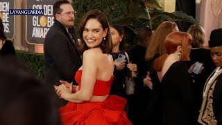 La alfombra roja de los Globos de Oro del vestido araña de Chastain a la flor gigante de Redmayne [upl. by Dalton]