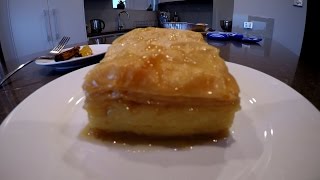 How to make Galaktoboureko Greek Custard Pastry [upl. by Broddie970]