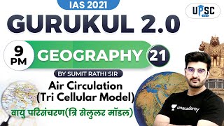 Air Circulation Tri Cellular Model  Gurukul 20  Crack UPSC IAS 2021  Geography by Sumit Rathi [upl. by Wira672]