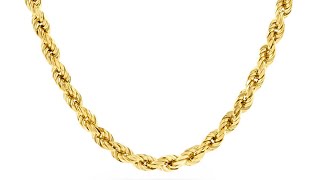 Introducing the semi solid 14 karat gold ￼diamonds cut rope chain by Proclamation Jewelry chains [upl. by Sirapal]