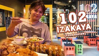 102 IZAKAYA Food Review Japanese Restaurant at Top of the Glo Makati City [upl. by Milzie885]