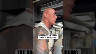 The Rock speaks after his surprise return at WWE Bad Blood 🍿 via therock [upl. by Anniram329]