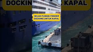 Fungsi fender docking untuk kapal kapal docking fender faktaunik viralshort [upl. by Henrik]