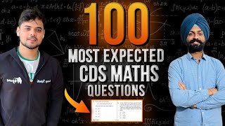 CDS 2 2024 Maths 100 Most Repeated CDS Maths Concepts  Sandeep Brar Sir  cds journey IMA Maths [upl. by Aztiray]