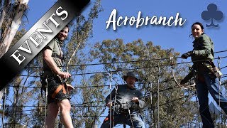 Acrobranch Green Route Treetop Obstacle Fun  with a GoPro [upl. by Bathsheb]