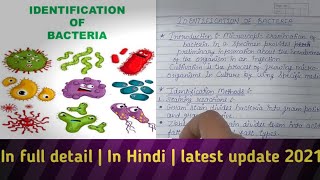 Identification of bacteria  biochemical tests for identification of bacteria pathogens [upl. by Dorolisa]