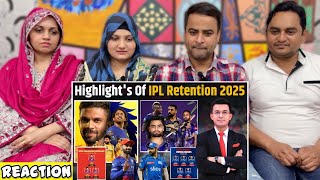 IPL 2025 Retention MS Dhoni Rohit Sharma Virat retained Pant Iyer released Know Top Highlights [upl. by Zarla773]