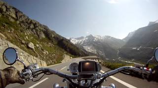 Grimsel Pass Südseite Highlights Honda GL 1500 F6C Valkyrie [upl. by Julee450]