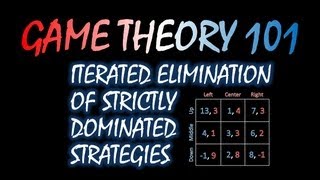 Game Theory 101 3 Iterated Elimination of Strictly Dominated Strategies [upl. by Zinah]