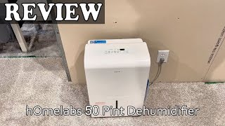 hOmelabs 50 Pint Dehumidifier Review  Should You Buy [upl. by Grondin]