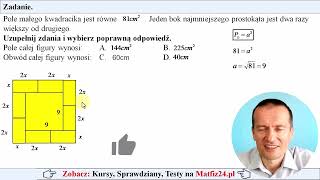 Wyrażenia algebraiczne w zadaniu matematycznym  MatFiz24pl 👈 [upl. by Ramej]