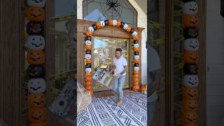 Would you build this on your porch halloweendecor diy pumpkinarch [upl. by Yriek]