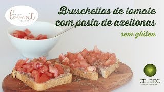 Bruschettas de tomate com pasta de azeitonas [upl. by Claudell]