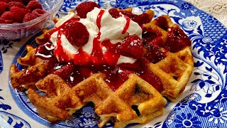 Homemade Whole Wheat Waffles From Scratch Quick amp Easy [upl. by Asylla]