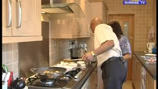 Kanji cooks Jeera chicken on Sunrise TV [upl. by Dorene]