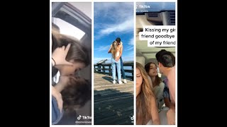 KISSING BEST FRIEND CHALLENGE TIKTOK must see [upl. by Ylrebmic469]