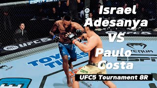 UFC 이스라엘 아데산야 VS 파울로 코스타  8강 [upl. by Iman]