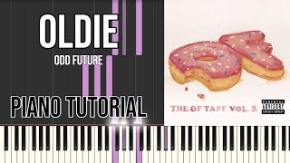 Odd Future  Oldie PIANO TUTORIAL [upl. by Talia]